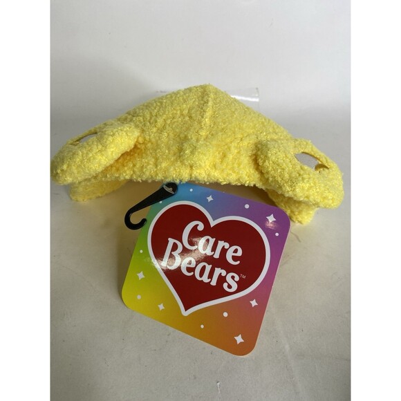 Care Bears Sunshine Bear Plush  Yellow Fuzzy Snapback Hat Cap Adjustable OSFM